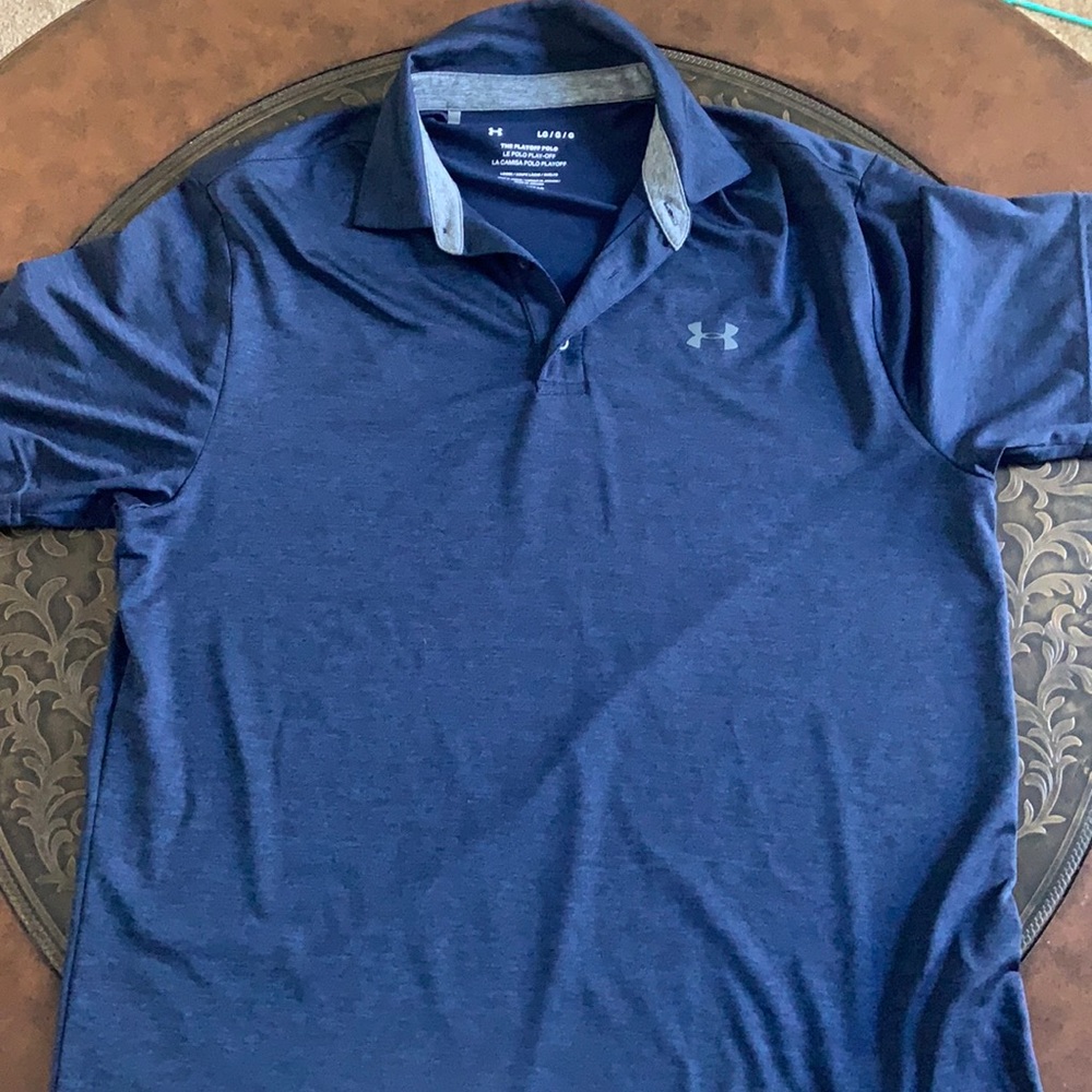 Dark Blue Under Amour Large (Playoff Polo)